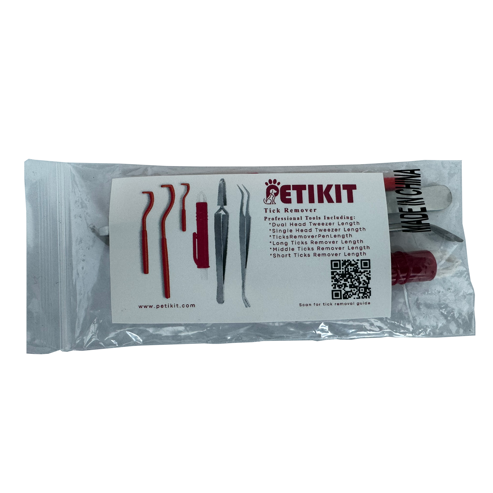PetiKit Tick Remover - Durable 6-Piece Tick Removal Toolset